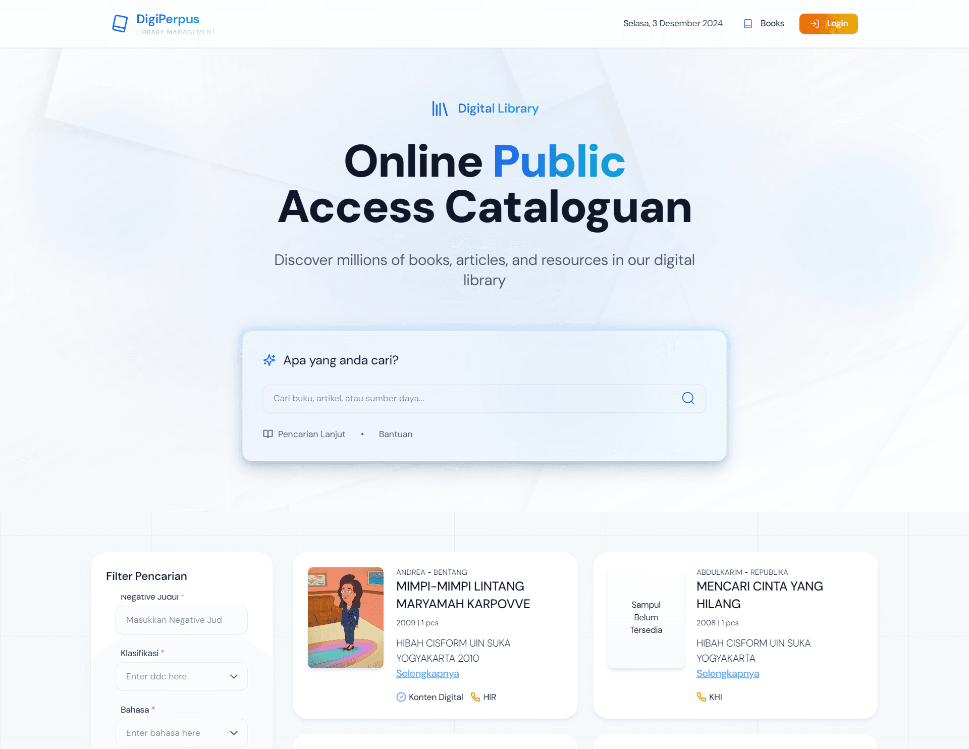 DigiPerpus - Digital Library Management System